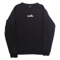 ELLESSE Womens Sweatshirt Black Crew Neck UK 10