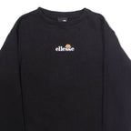 ELLESSE Womens Sweatshirt Black Crew Neck UK 10