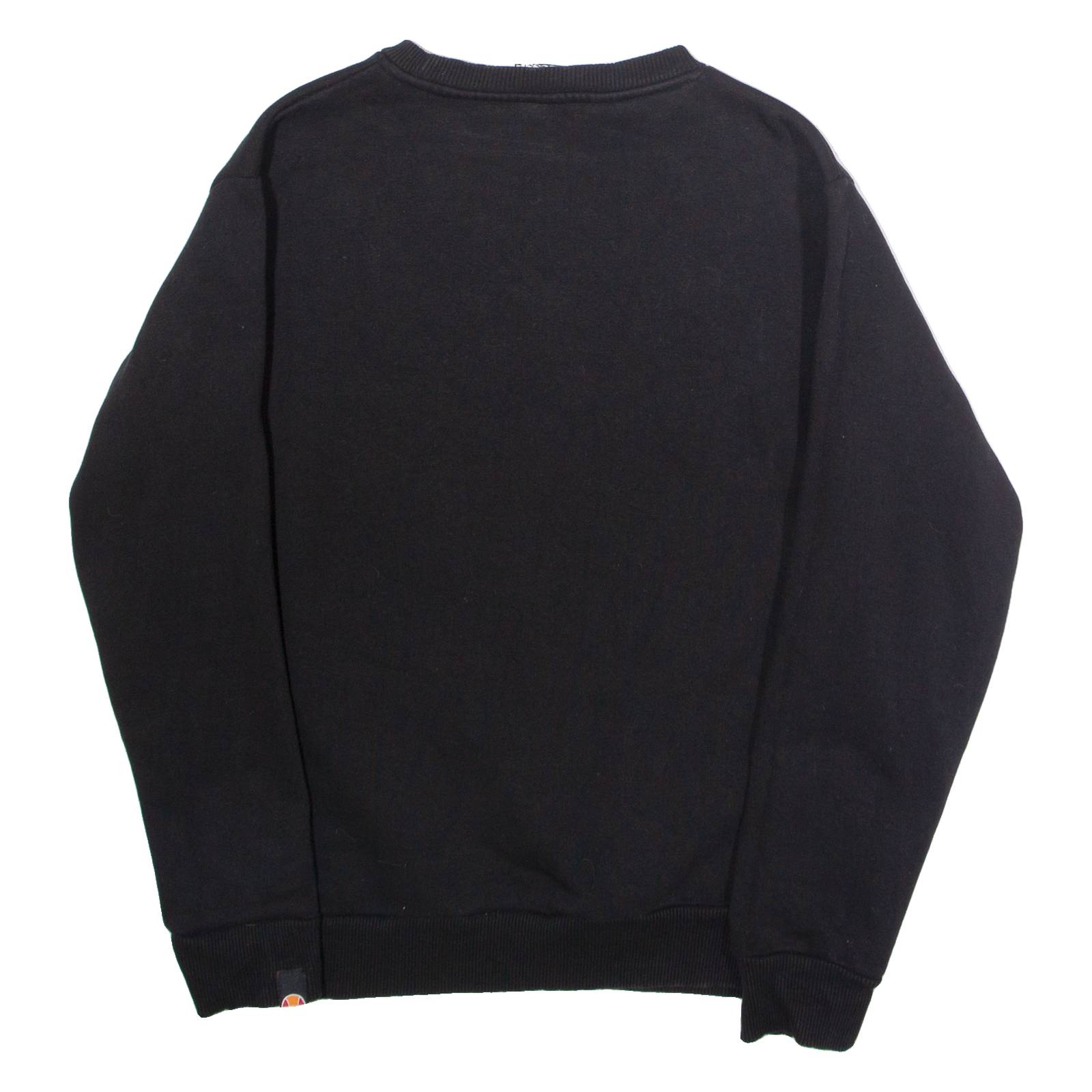 ELLESSE Womens Sweatshirt Black Crew Neck UK 10