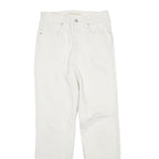 LEVI'S 5096 Womens Jeans White Regular Straight Denim W28 L41 Classic Style