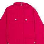 TOMMY HILFIGER Womens Coat Red Canvas S