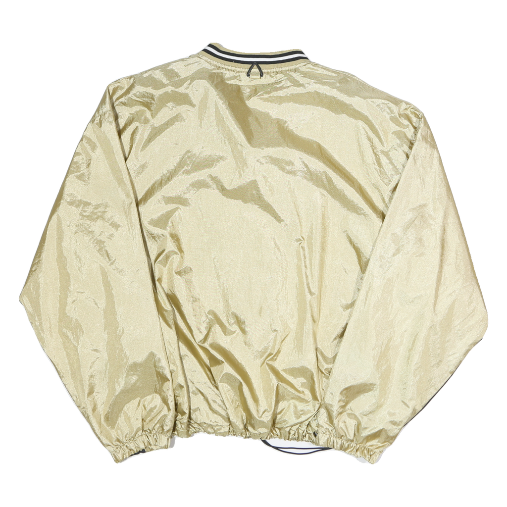 HOLLOWAY Mens Gold & Black Pullover 2XL V-Neck Lightweight Sports Sweatshirt