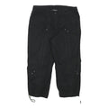 STYLE AND CO Womens Black Casual Cargo Shorts M W30 Drawstring