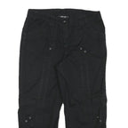 STYLE AND CO Womens Black Casual Cargo Shorts M W30 Drawstring