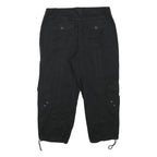 STYLE AND CO Womens Black Casual Cargo Shorts M W30 Drawstring