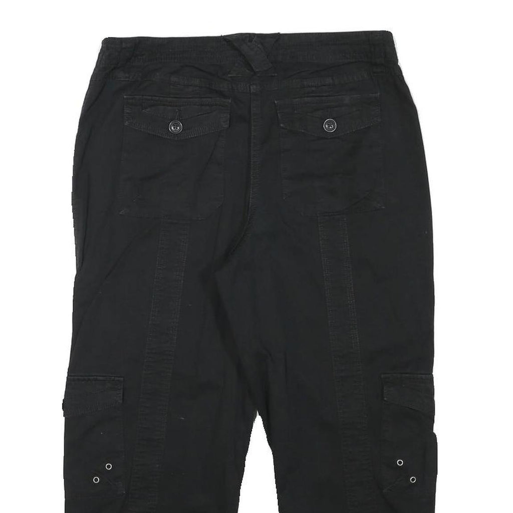 STYLE AND CO Womens Black Casual Cargo Shorts M W30 Drawstring