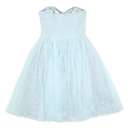 JENNY PACKHAM Womens Blue Dress Strapless Fit & Flare Polyester Blend UK 8