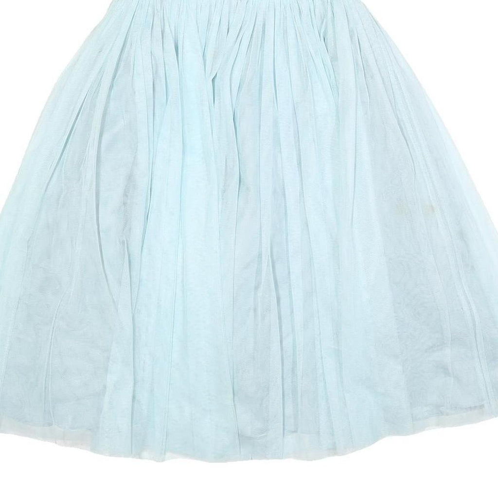 JENNY PACKHAM Womens Blue Dress Strapless Fit & Flare Polyester Blend UK 8