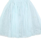 JENNY PACKHAM Womens Blue Dress Strapless Fit & Flare Polyester Blend UK 8