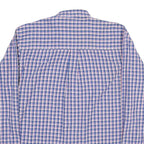 WRANGLER Mens Blue & Pink Check Shirt M Button-Down Collar Casual Cotton