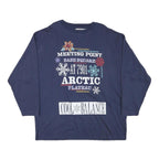 ATHLETIC Mens Blue Arctic Print Crew Neck XL Sweatshirt Cotton Blend Pullover