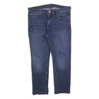 TOMMY HILFIGER Womens Jeans Blue Slim Straight Denim Medium W36 L27 Classic Fit