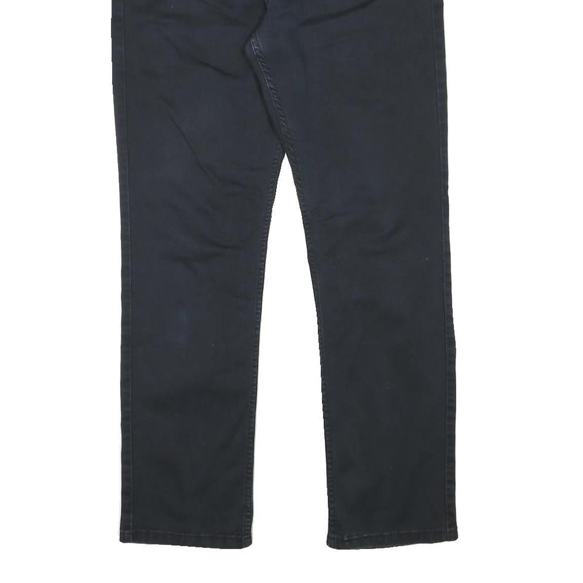 LEVI'S Mens Cotton Blend Black Slim Skinny Trousers W32 L30 Casual Zip Denim