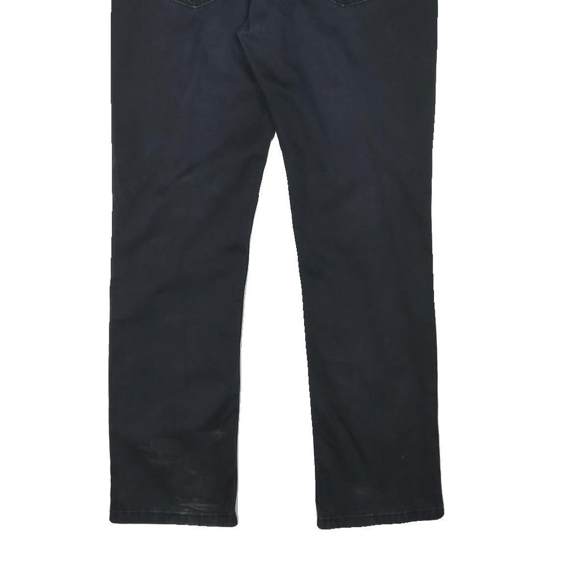 LEVI'S Mens Cotton Blend Black Slim Skinny Trousers W32 L30 Casual Zip Denim