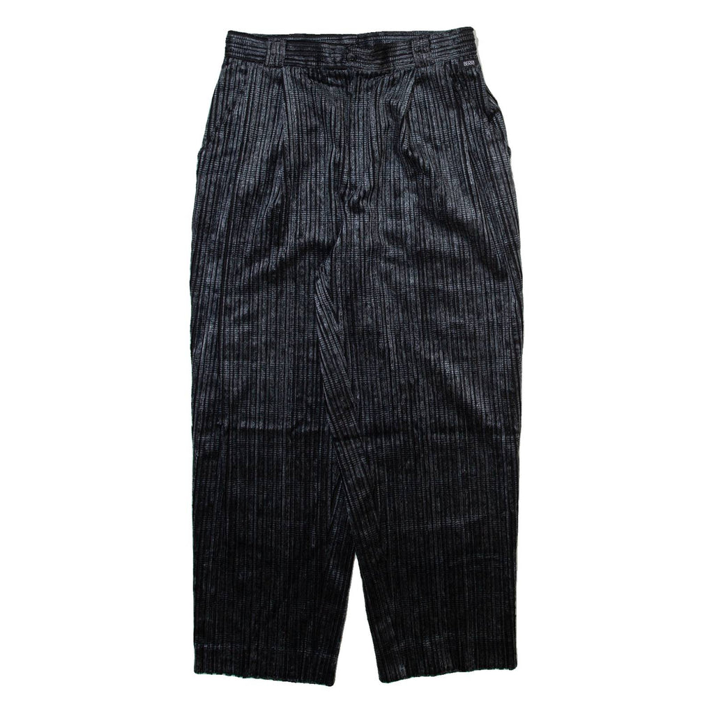 BERRI Mens Corduroy Trousers Grey Regular Tapered Viscose W30 L26