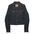 GUESS Womens Blue Denim Jacket L Cotton Classic Button Closure Stretch