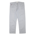 LEE COOPER Mens Regular Fit Grey Cotton Blend Trousers W37 L30 Zip Closure