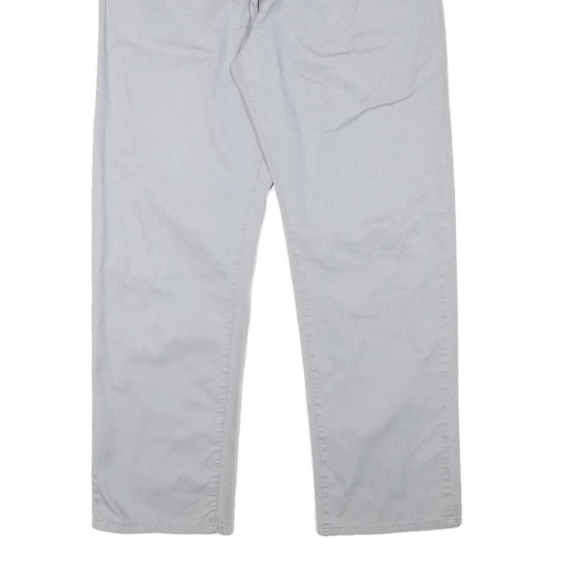 LEE COOPER Mens Regular Fit Grey Cotton Blend Trousers W37 L30 Zip Closure