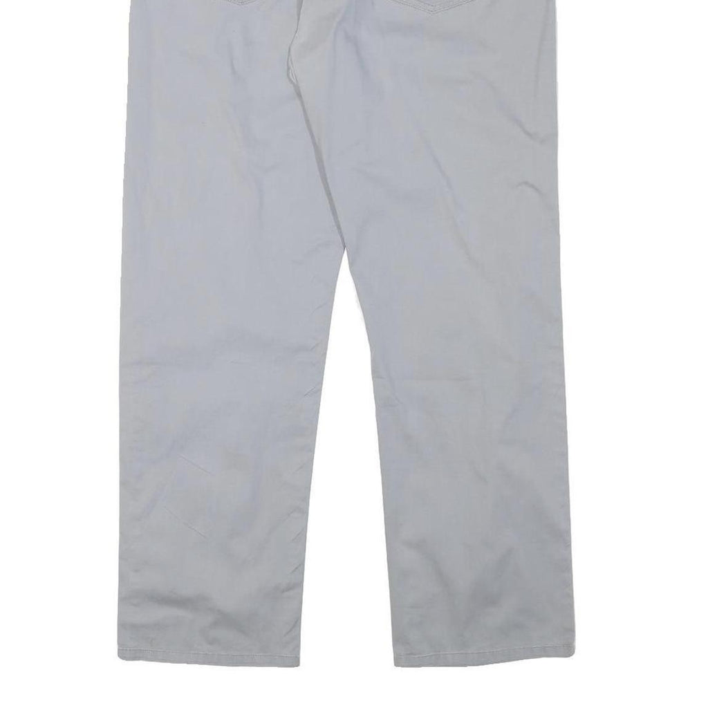 LEE COOPER Mens Regular Fit Grey Cotton Blend Trousers W37 L30 Zip Closure