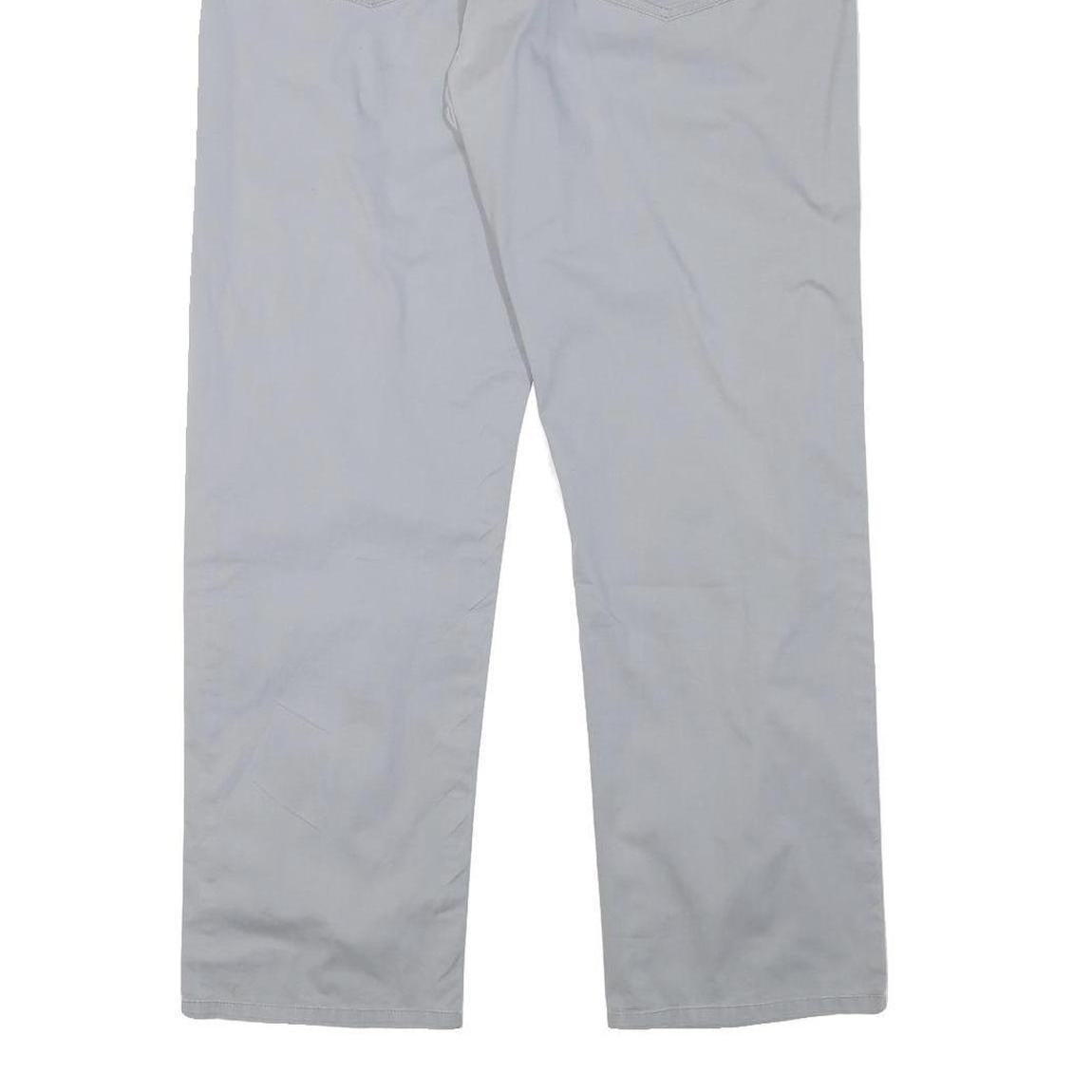 LEE COOPER Mens Regular Fit Grey Cotton Blend Trousers W37 L30 Zip Closure