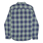 LEVI'S Mens Blue Green Check Shirt L Cotton Classic Long Sleeve Casual