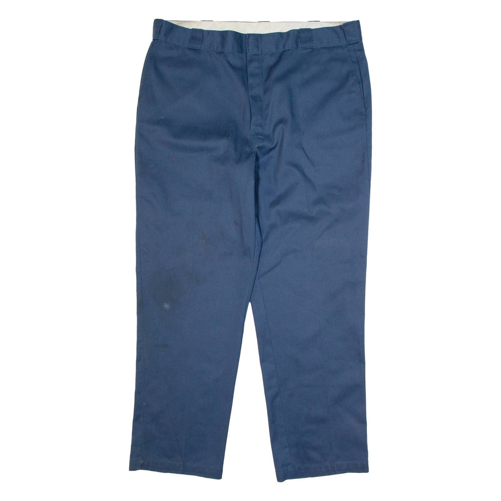 DICKIES Chino Style Workwear Mens Trousers Blue Classic Straight W42 L32
