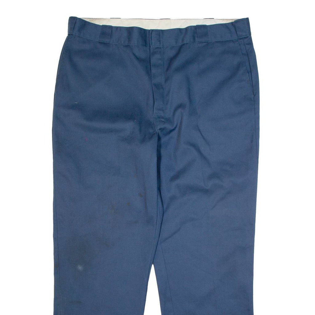 DICKIES Chino Style Workwear Mens Trousers Blue Classic Straight W42 L32