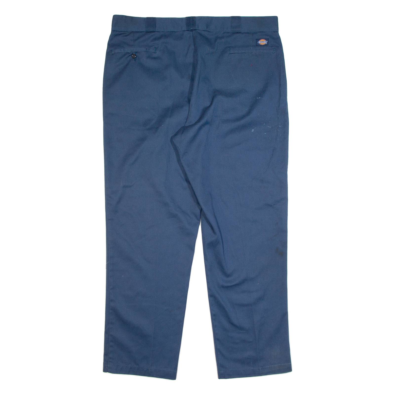 DICKIES Chino Style Workwear Mens Trousers Blue Classic Straight W42 L32