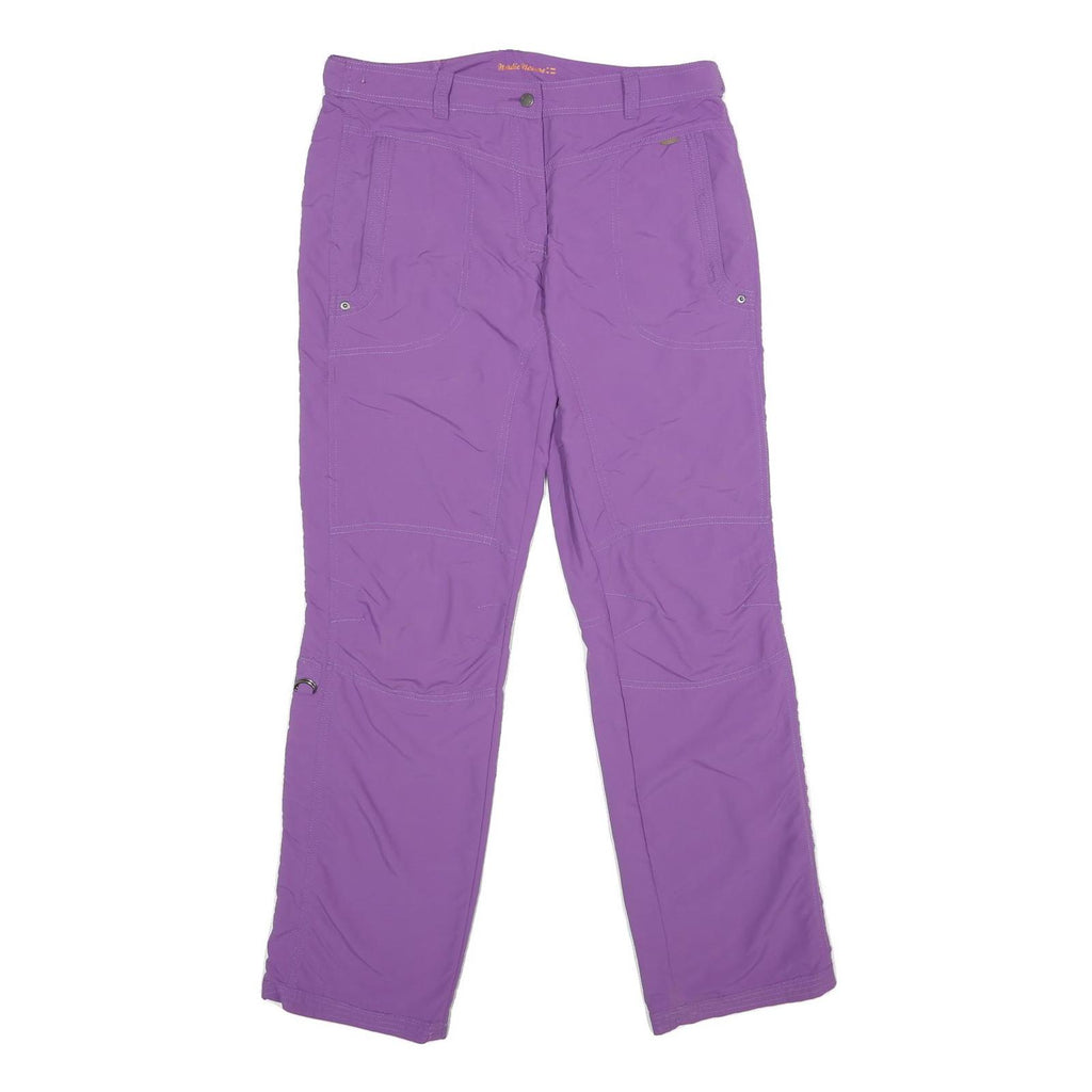 ICEPEAK Womens Polyamide Purple Regular Fit Straight Trousers W34 L32 Outdoor