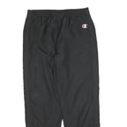CHAMPION Mens Joggers Black Regular Tapered M W30 L30 Polyester Sports Logo