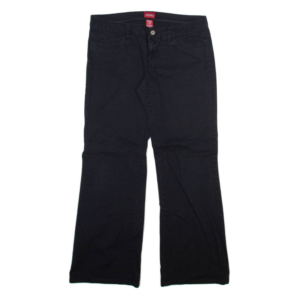DICKIES Womens Trousers Black Regular Bootcut W32 L29