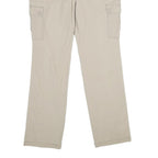 DOCKERS Womens Cotton Blend Beige Regular Cargo Trousers W32 L32 Classic Fit