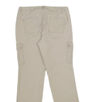 DOCKERS Womens Cotton Blend Beige Regular Cargo Trousers W32 L32 Classic Fit