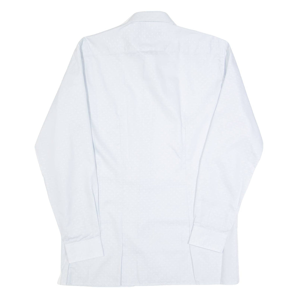 LINEAHB Mens Plain Shirt Grey Long Sleeve M