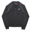 PUMA Mens Black Slim Jacket M Polyester Zip Track Sportswear Casual