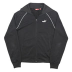 PUMA Mens Black Slim Jacket M Polyester Zip Track Sportswear Casual
