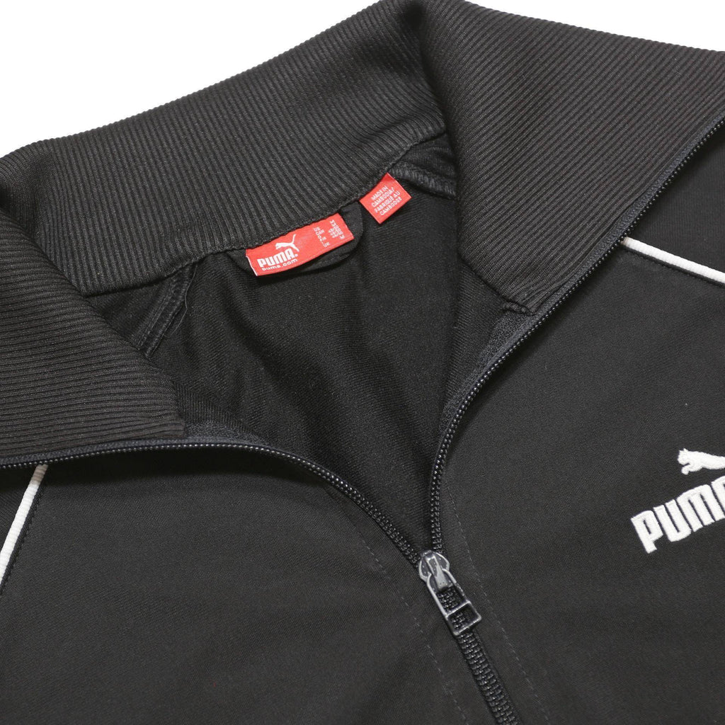PUMA Mens Black Slim Jacket M Polyester Zip Track Sportswear Casual