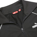 PUMA Mens Black Slim Jacket M Polyester Zip Track Sportswear Casual