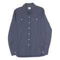 LEVI'S Mens Blue & White Cotton Shirt M Long Sleeve Button Front Casual Shirt