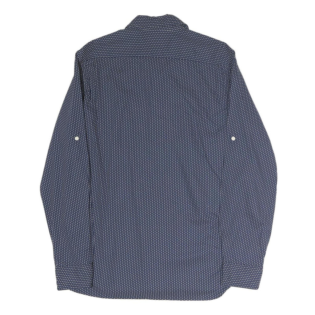 LEVI'S Mens Blue & White Cotton Shirt M Long Sleeve Button Front Casual Shirt