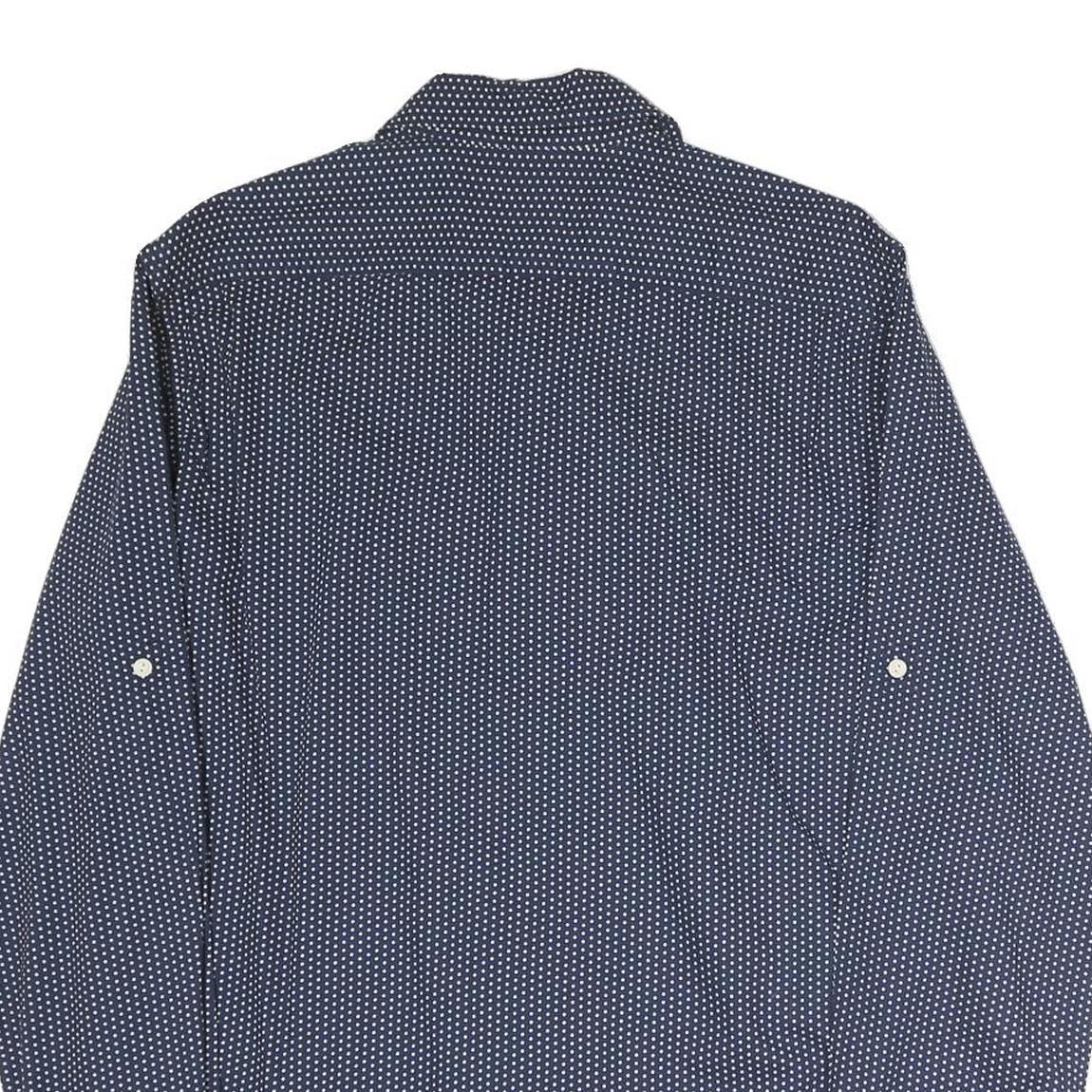 LEVI'S Mens Blue & White Cotton Shirt M Long Sleeve Button Front Casual Shirt