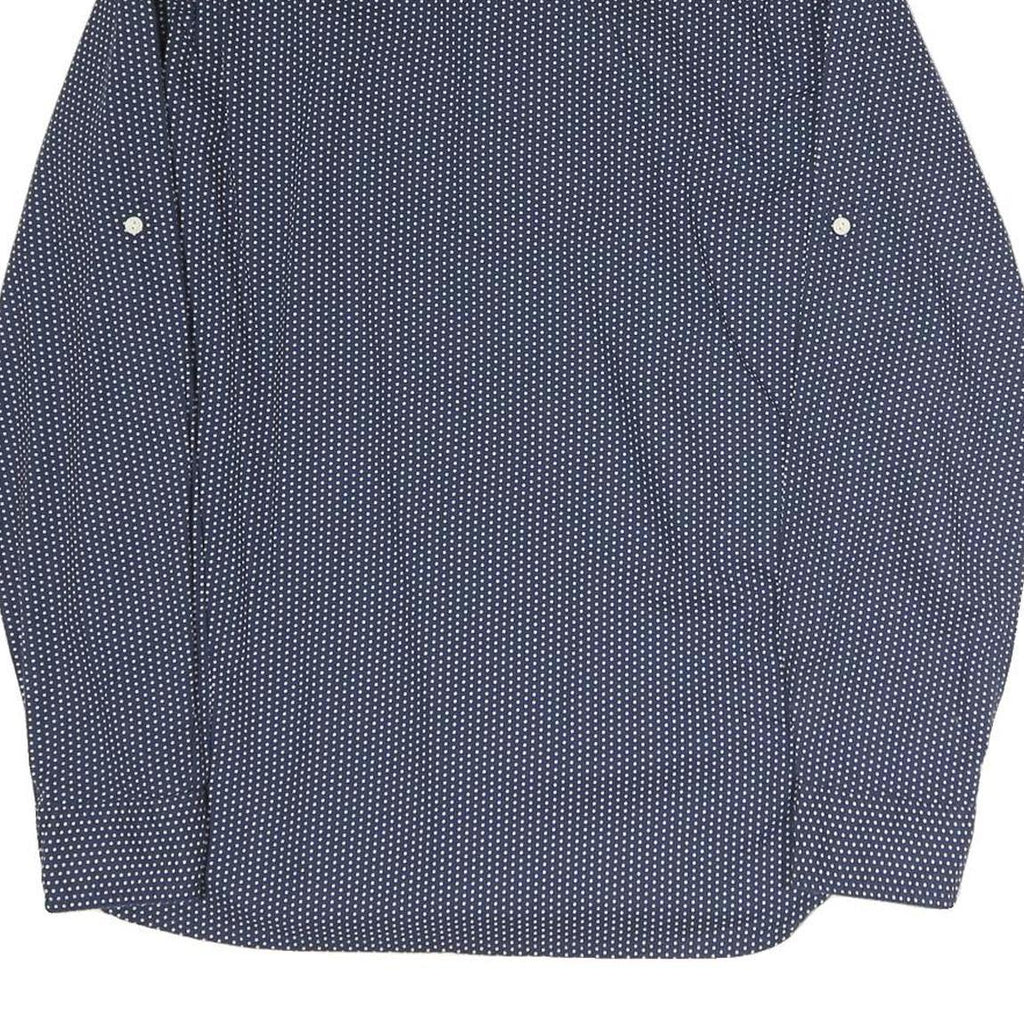 LEVI'S Mens Blue & White Cotton Shirt M Long Sleeve Button Front Casual Shirt