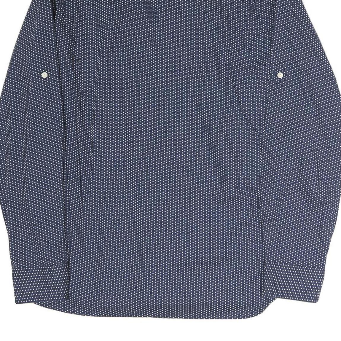 LEVI'S Mens Blue & White Cotton Shirt M Long Sleeve Button Front Casual Shirt