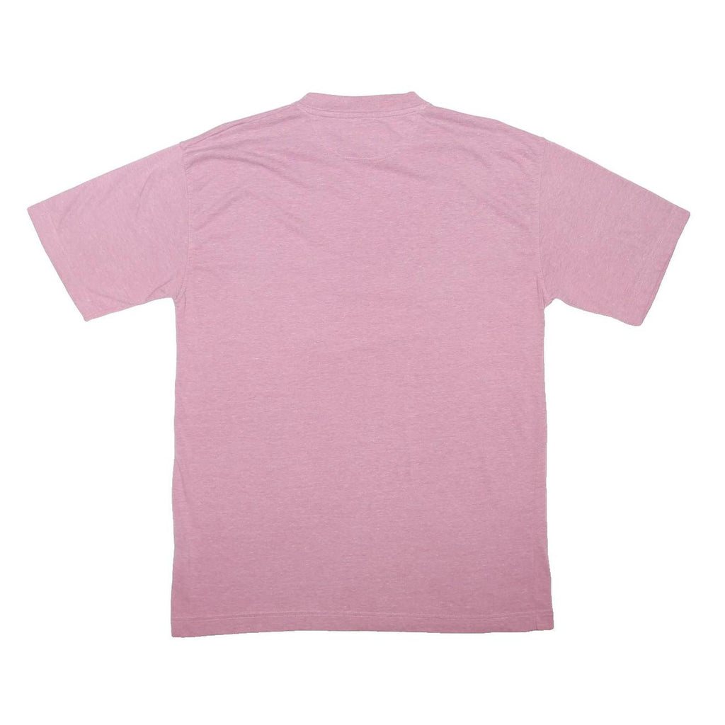 REEBOK Mens Pink Classic Graphic T-Shirt L Short Sleeve Crew Neck Cotton Blend
