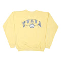 HANES Mens Yellow Tulsa Original Crew Neck L Cotton Blend Sweatshirt