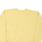 HANES Mens Yellow Tulsa Original Crew Neck L Cotton Blend Sweatshirt