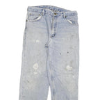 CARHARTT Mens Jeans Blue Relaxed Straight Denim Rinse W34 L32 Workwear Style