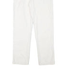 TOMMY HILFIGER Mens Cotton Blend White Regular Fit Straight Leg Trousers W30 L28
