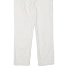 TOMMY HILFIGER Mens Cotton Blend White Regular Fit Straight Leg Trousers W30 L28