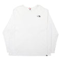 THE NORTH FACE Mens White Graphic 2XL Long Sleeve Crew Neck Cotton Jersey